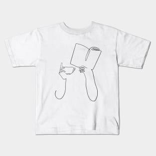 Book & coffee Kids T-Shirt